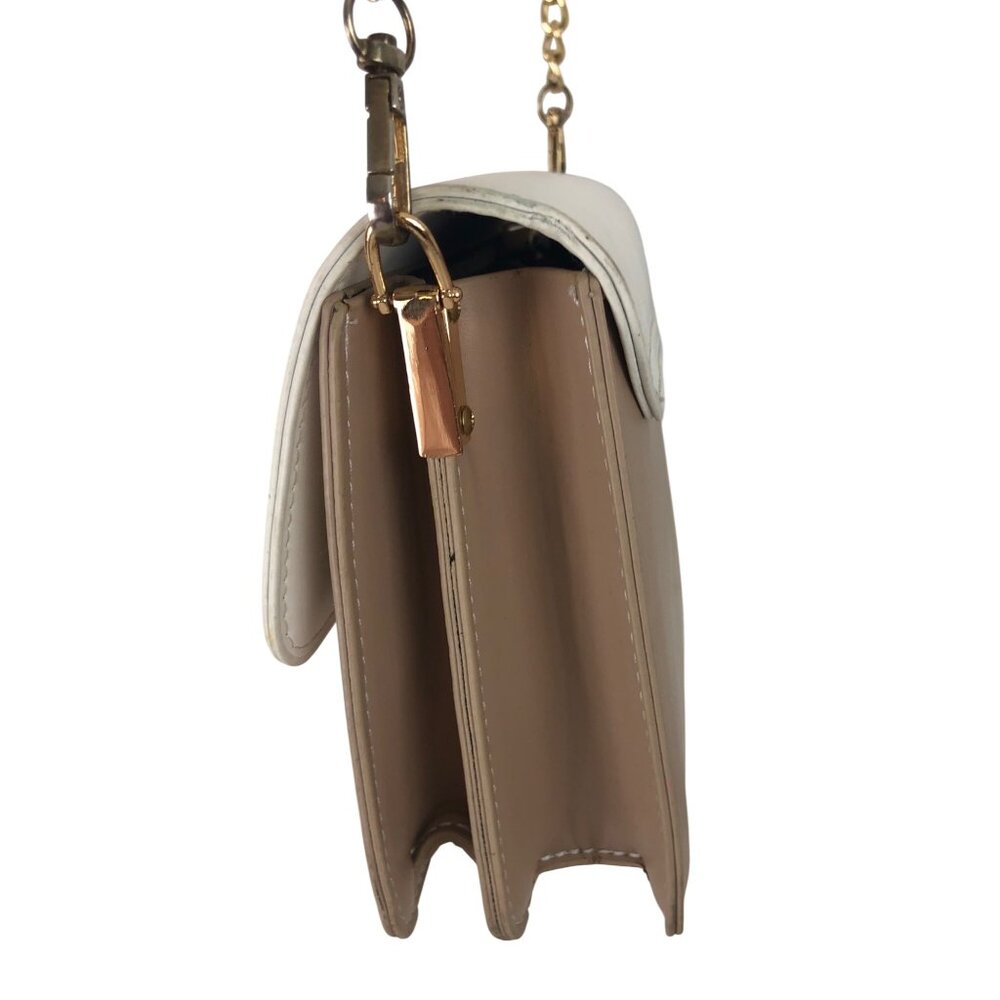 Colorblock Crossbody Bag w/Gold Chain Strap & Adjustable Leather Shoulder Strap - Picture 4 of 15